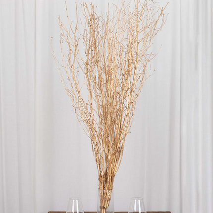 AliKopy 6-Pack 46" Metallic Gold Birch Branches - Decorative Twigs for