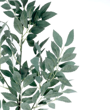 AliKopy 42" Tall Frosted Green Beech Leaf Branches - Faux Plant Stem F