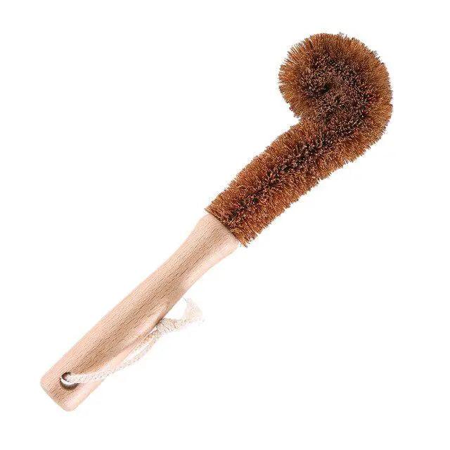 Sustainable Wooden Pot and Pan Scrubber Brush - Eco-Friendly Kitchen Cleaning Accessory