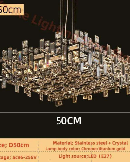 Stylish Adjustable LED Crystal Chandelier – Ideal for Any Room Decor
