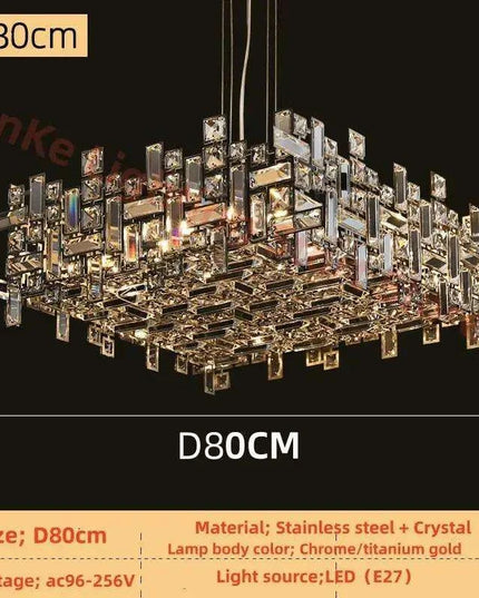 Stylish Adjustable LED Crystal Chandelier – Ideal for Any Room Decor