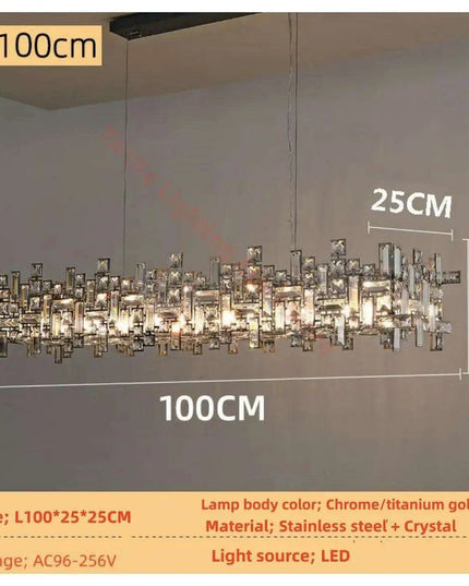 Stylish Adjustable LED Crystal Chandelier – Ideal for Any Room Decor