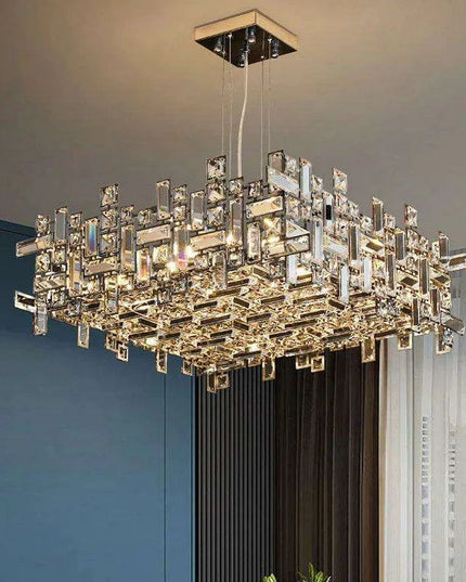 Stylish Adjustable LED Crystal Chandelier – Ideal for Any Room Decor