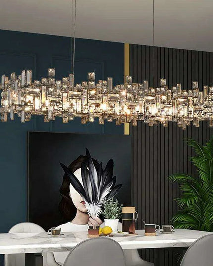Stylish Adjustable LED Crystal Chandelier – Ideal for Any Room Decor