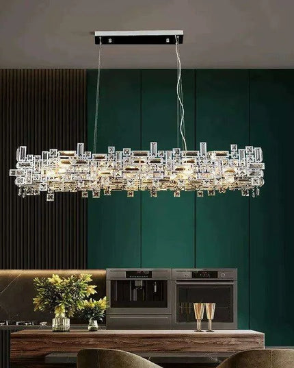 Stylish Adjustable LED Crystal Chandelier – Ideal for Any Room Decor