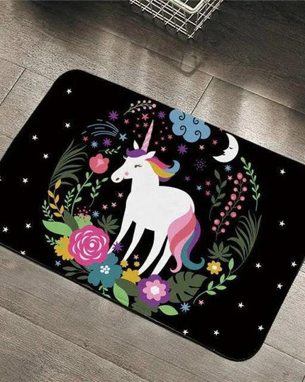 Magical Unicorn Bathroom Rug - Soft, Non-Slip, Elegant Design