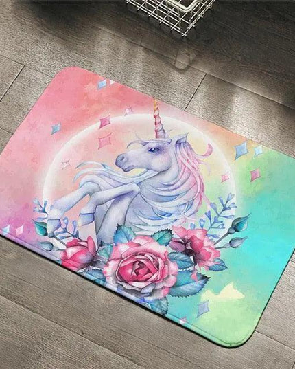 Magical Unicorn Bathroom Rug - Soft, Non-Slip, Elegant Design