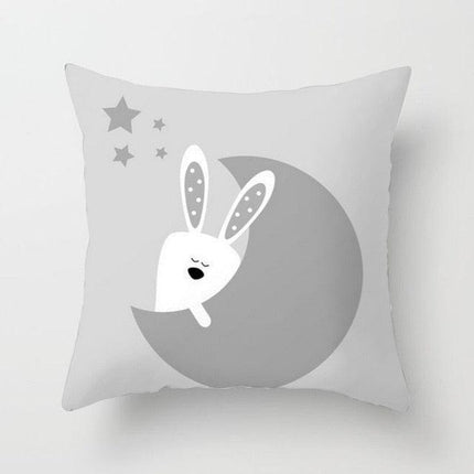 Cozy Nordic Cartoon Pillowcases for Kids' Spaces
