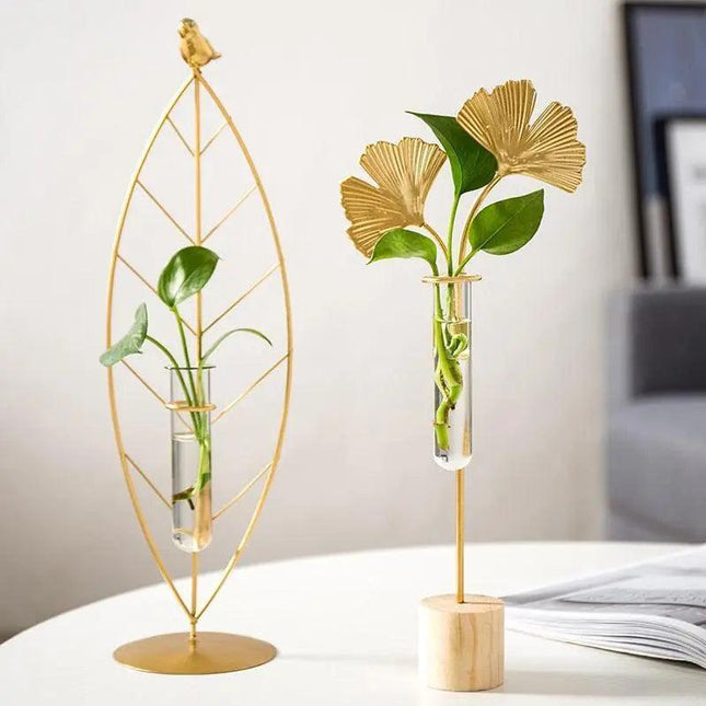 Sleek Modern Glass Planter Vase for Home Decor