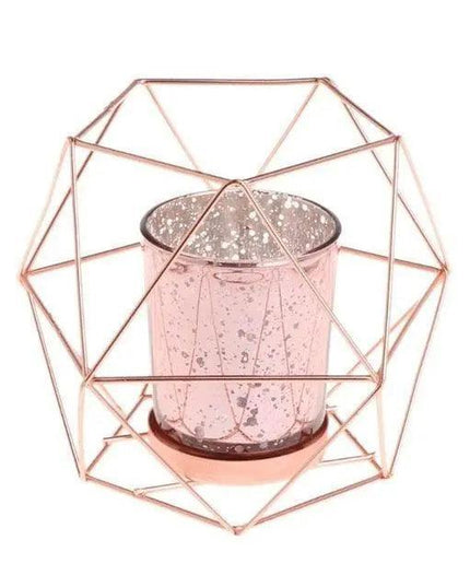 Nordic Grace Iron Candle Holder Set - Stylish Accent for Contemporary Interiors