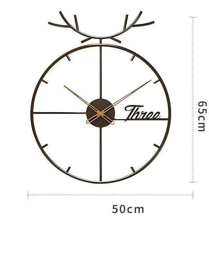 Nordic Minimalist Iron Wall Clock: Elegant Design with Silent Functionality