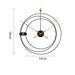 Nordic Iron Wall Clock: Modern Silent Design for Elegant Spaces