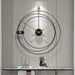Nordic Iron Wall Clock - Handcrafted Silent Movement Design