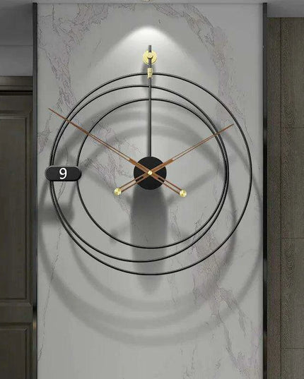 Nordic Minimalist Iron Wall Clock: Elegant Design with Silent Functionality