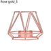 Nordic Style Geometric Candle Holders in Wrought Iron