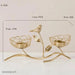 Nordic Bird and Leaf Wrought Iron Candle Holders for Elegant Home Decor