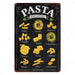 Vintage Pasta Sandwich Fresh Bread Metal Tin Sign - Retro Kitchen Decor for Nostalgic Vibes