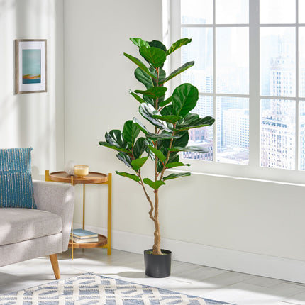 Room and Decor 150Cm Artificial Fiddle Leaf Fig Tree - Realistic Desig