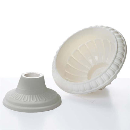 AliKopy 4 Pack 11" Off White Roman Inspired Pedestal Column Plant Stan