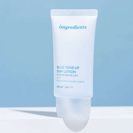 ongredients Blue Tone Up Sun Lotion SPF50+ PA++++ 50ml - Très Elite