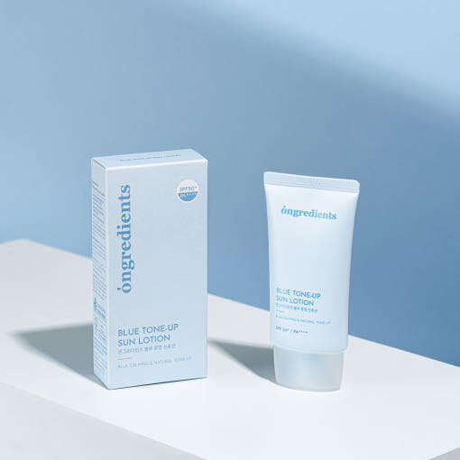 ongredients Blue Tone Up Sun Lotion SPF50+ PA++++ 50ml - Très Elite