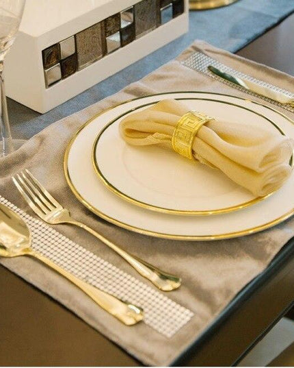 Luxurious Botanical Elegance Gold Fine Bone China Dining Set