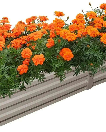 Modern Wave-Design Steel Raised Garden Bed for Outdoor Planting