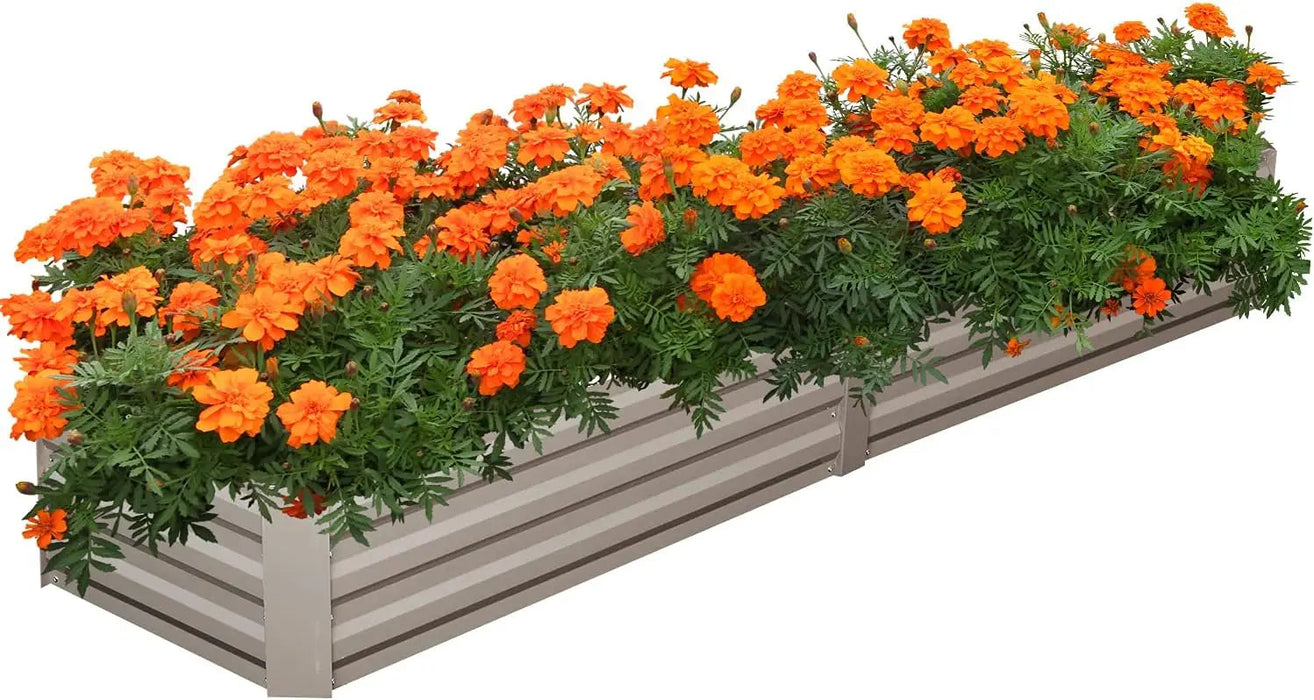 Steel Wave Pattern Planting Box for Outdoor Gardening
