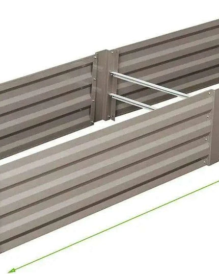 Modern Wave-Design Steel Raised Garden Bed for Outdoor Planting