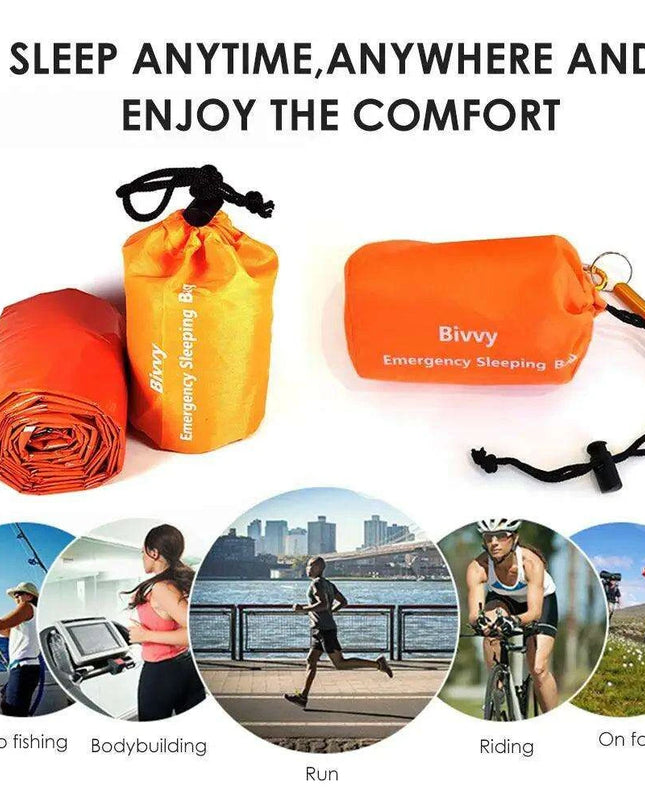 Thermal Reflective Survival Bivvy Sack - Essential Outdoor Emergency Gear