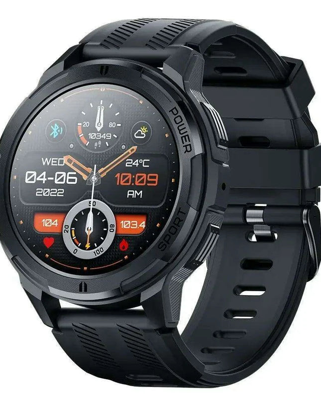 Men's Military-Grade Tactical Smartwatch - 1.43" AMOLED Touchscreen, Waterproof Design, Bluetooth Calling, 100+ Fitness Modes, Extended Battery Life