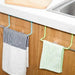 Over-the-Door Towel Rack with Convenient Hooks for Organized Kitchen and Bathroom Storage