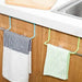 Over-the-Door Towel Holder with Space-Saving Hooks for Kitchen and Bathroom Organization