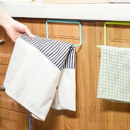 Over-the-Door Towel Organizer for Kitchen and Bathroom Space Efficiency