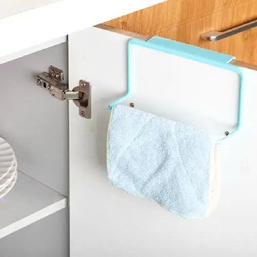 Over-the-Door Towel Rack with Convenient Hooks for Organized Kitchen and Bathroom Storage