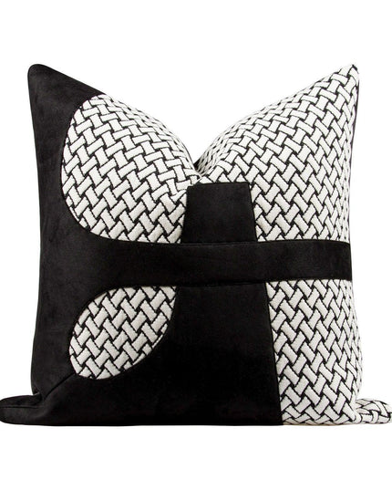 Elegant Moroccan Leather Cushion Cover Set - Artisan Crafted for Luxurious Decor