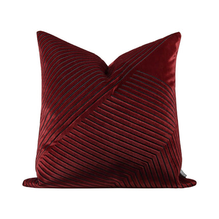 Elegant Moroccan Leather Cushion Cover Set - Artisan Crafted for Luxurious Decor