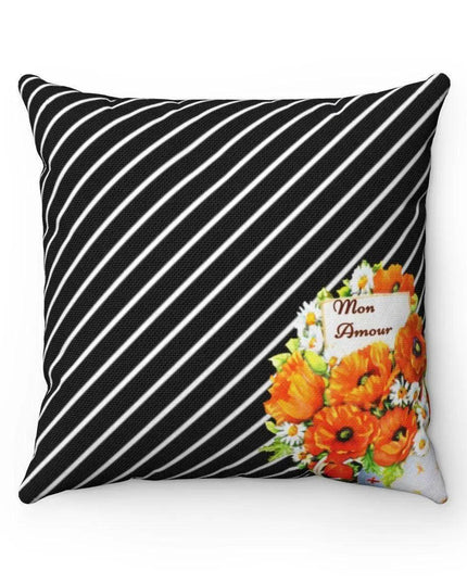 Elegant Parisian Dual-Pattern Floral Pillowcase - Versatile Home Decor Upgrade
