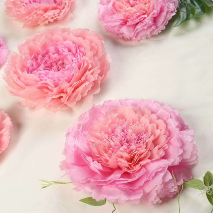 AliKopy Set of 6 Blush Pink Giant 3D Paper Flowers - Wall Decor, Vario