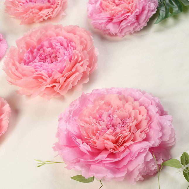 AliKopy Set of 6 Blush Pink Giant 3D Paper Flowers - Wall Decor, Vario