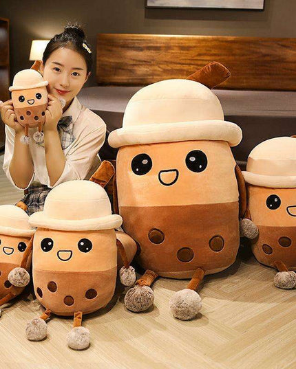 Adorable Pearl Milk Tea Plush Pillow - Exclusive Deluxe Edition