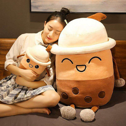 Adorable Pearl Milk Tea Plush Pillow - Exclusive Deluxe Edition