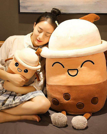 Adorable Pearl Milk Tea Plush Pillow - Exclusive Deluxe Edition