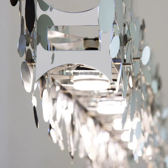 Elegant Stainless Steel Chandelier for Sophisticated Dining Rooms