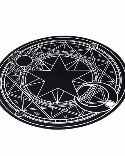 Mystical Pentacle Magic Circle Floor Mat