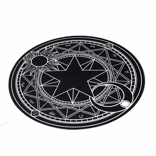 Mystical Pentacle Magic Array Circular Rug