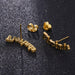 Custom Name Engraved Gold Stainless Steel Earrings for Women