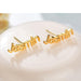 Custom Name Engraved Gold Stainless Steel Earrings for Women