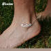 Personalized Stainless Steel Gold Anklets with Custom Nameplate for a Touch of Luxury