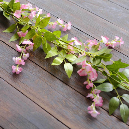 AliKopy 2 Pack 6ft Pink Silk Wisteria Garland - Ideal for Wedding Deco